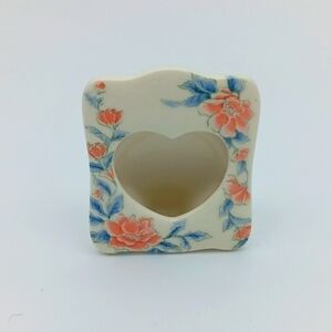 Takahashi Vintage Porcelain Frame Floral